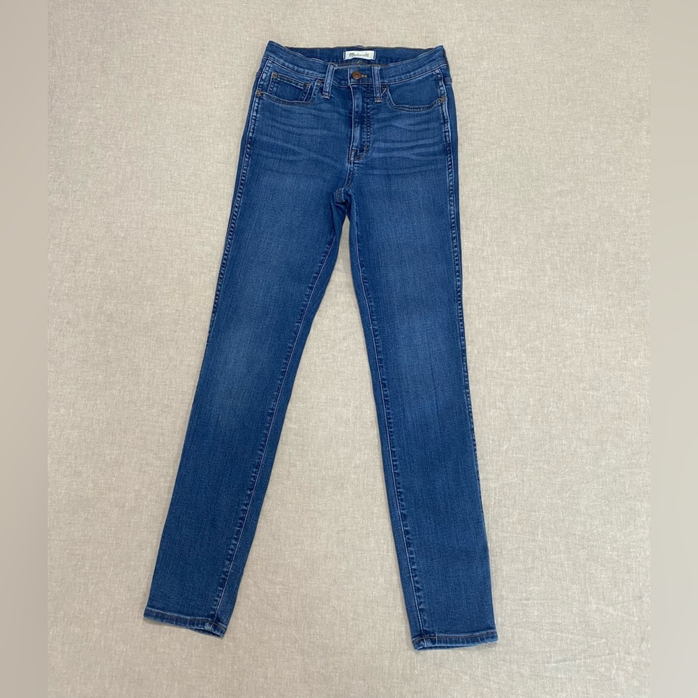 Madewell 10”High-Rise Roadtripper Skinny Jeans Women's Size 25 Classic Blue